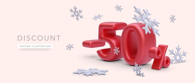 Rabais Du Nouvel An Joyeux Noël Vente 50 Numéros Rouges Avec Des Décorations De Noël Sur Fond Rouge