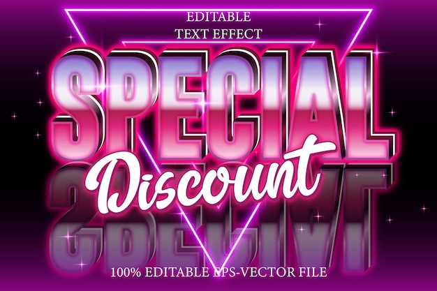Rabais spécial style néon 3D modifiable