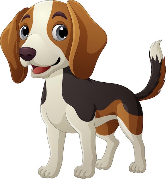 La race de chien beagle du dessin animé