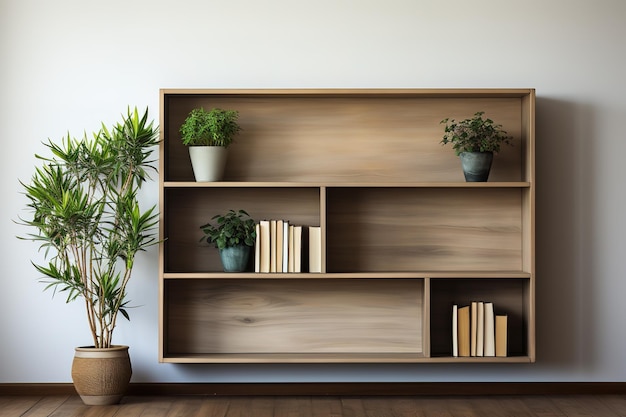 Vecteur rack avec des plantes fraîches et des outils de jardinage dans la chambre