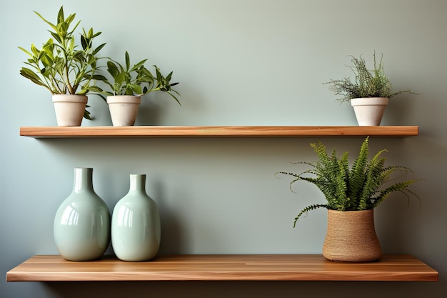 Rack Avec Des Plantes Fraîches Et Des Outils De Jardinage Dans La Chambre