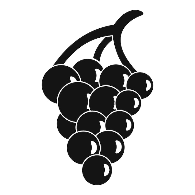 Vecteur raisin pour icône de restaurant illustration simple de raisin pour icône de vecteur de restaurant pour le web