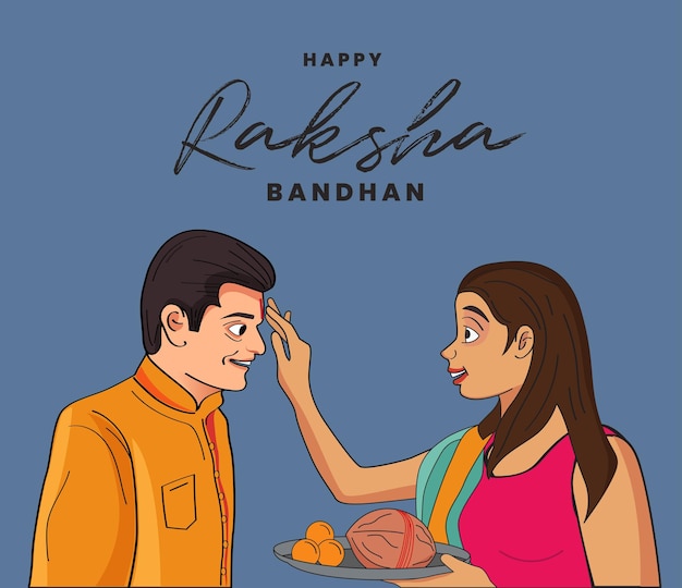 Raksha Bandhan Inde Frère Sœur Festival