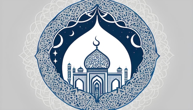 Vecteur ramada kareem eid mubarak illustration de l'arrière-plan