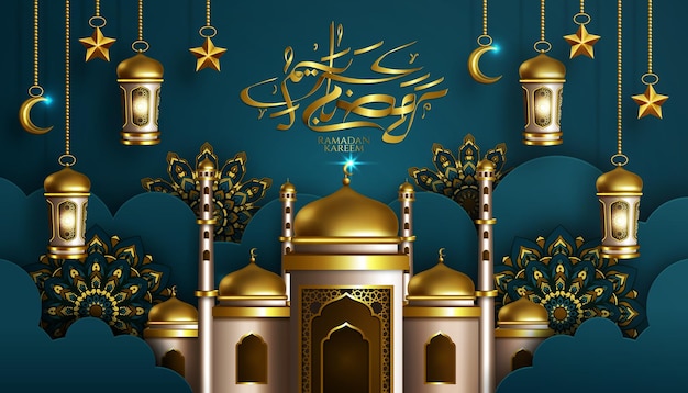 Vecteur ramadan kareem background design