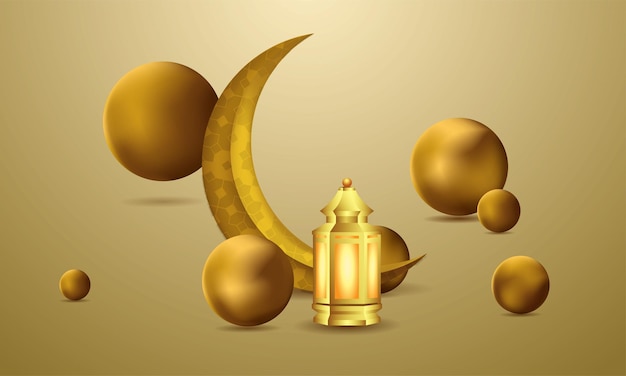 Ramadan Kareem Carte De Voeux Islamique Fond Illustration Vectorielle