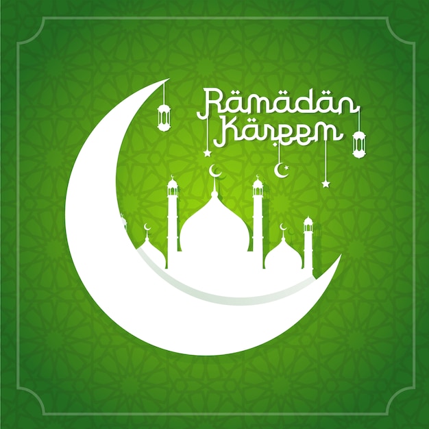 Vecteur ramadan kareem carte de voeux