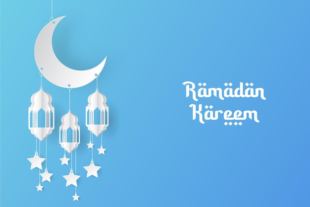 ramadan kareem fond islamique style Papercut