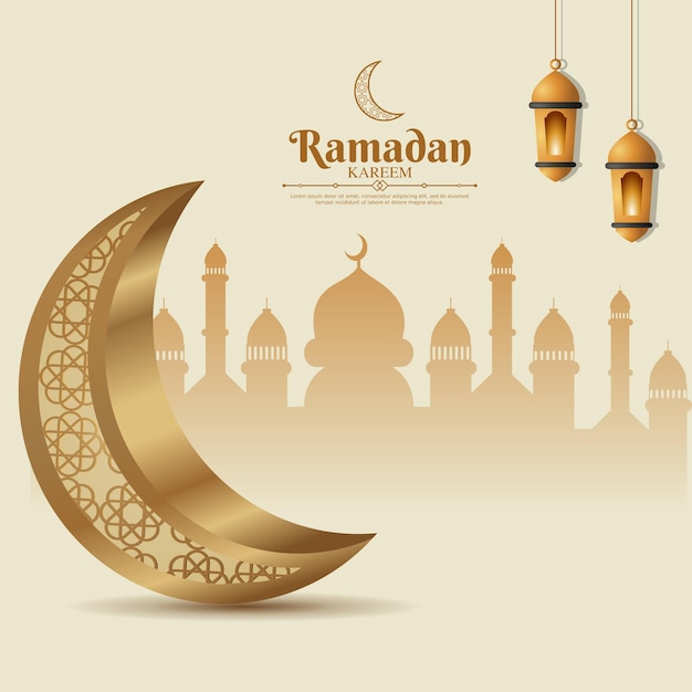 Ramadan kareem et fond islamique