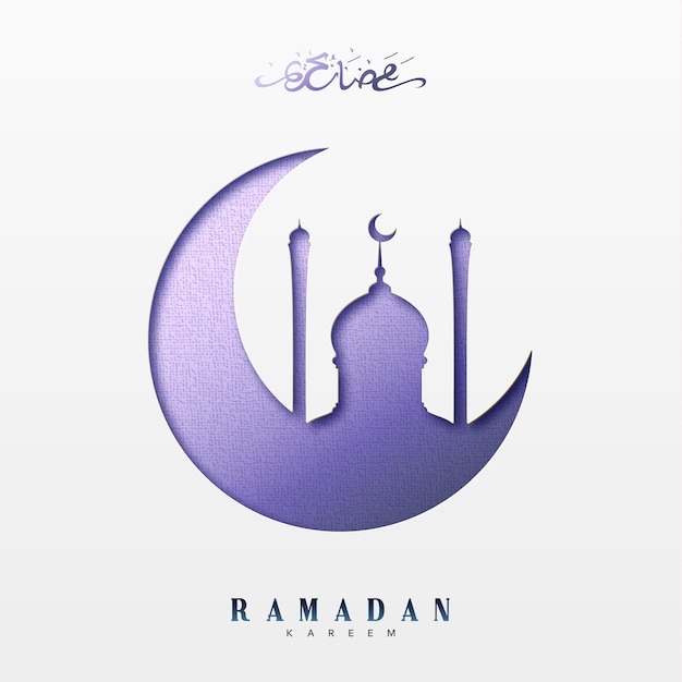 Vecteur ramadan kareem fond de vacances islamique et arabe. illustration vectorielle