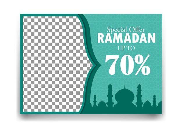 Ramadan Ramadhan Kareem Bannière Flyer Médias Sociaux Modèle De Carte De Voeux