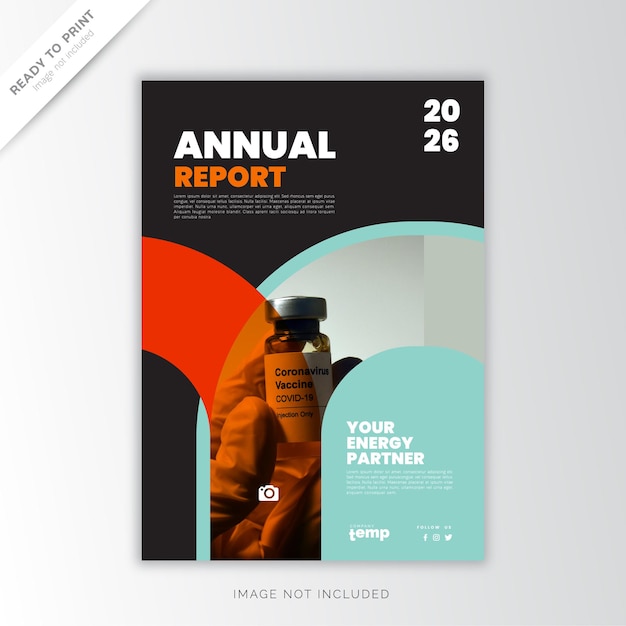 Vecteur rapport annuel corporate, design créatif