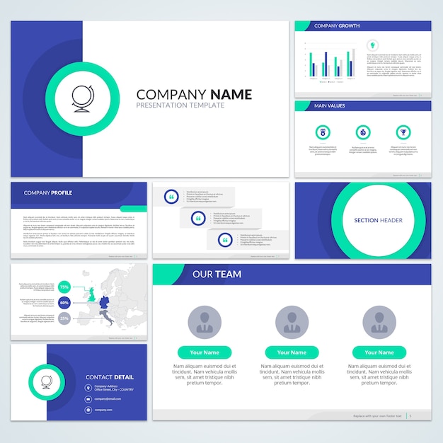 Rapport D'entreprise Ovale Simple