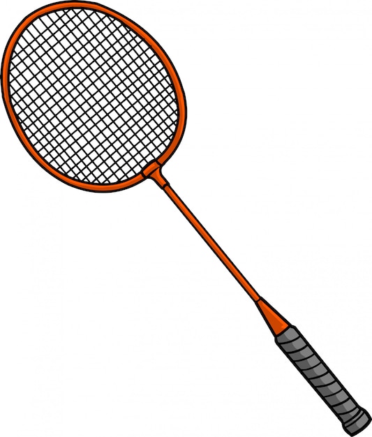 Vecteur raquette de badminton