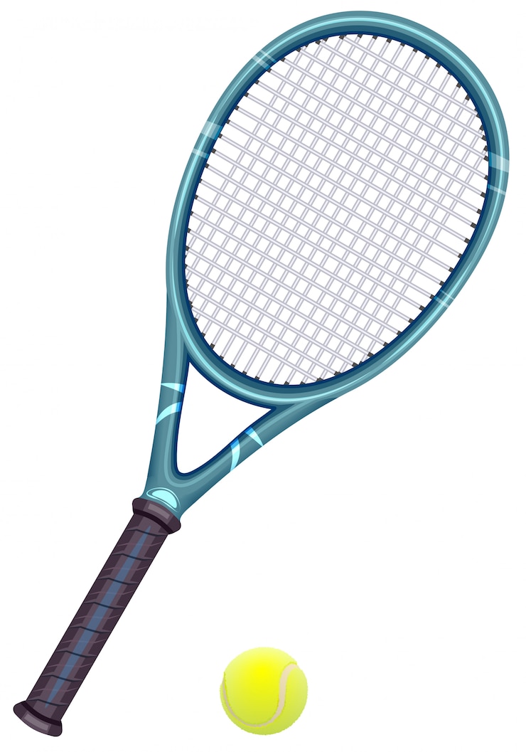 Vecteur raquette de tennis et de balle