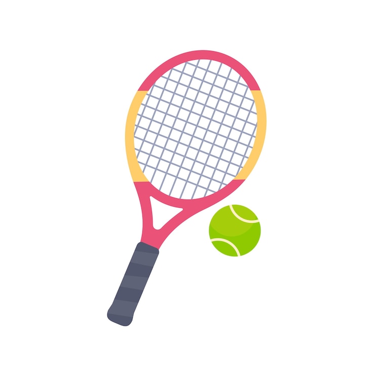 Vecteur raquettes et balles de tennis équipement de sports de plein air