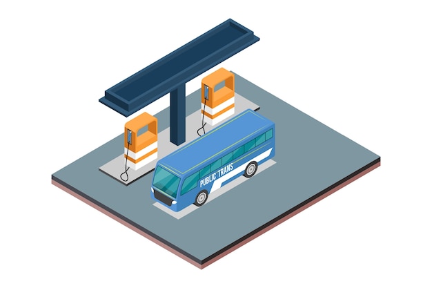 Vecteur ravitaillement isométrique cng