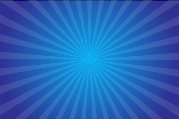 Rayon de soleil abstrait sunburst rayons rétro fond bleu