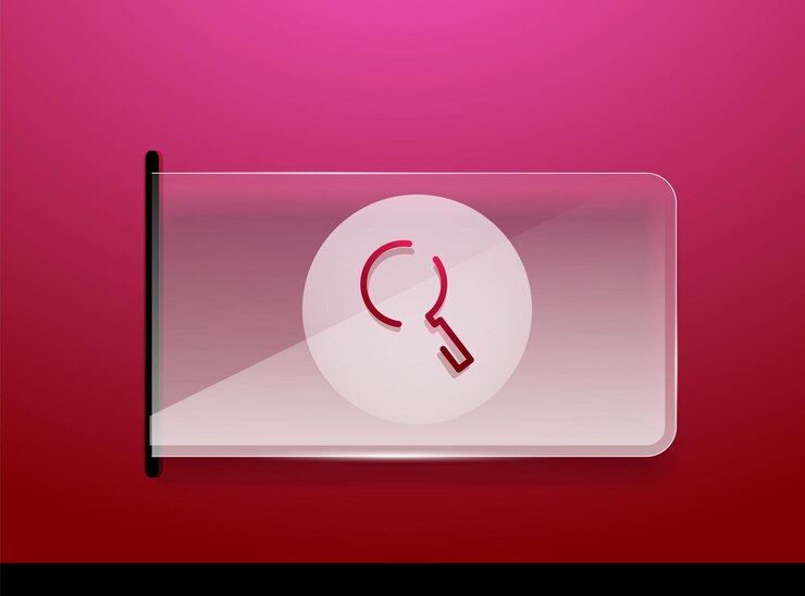 Vecteur recherche magnifier le bouton web magnifier l'icône lunette de grossissement moderne conception de site web ou application mobile illustration vectorielle