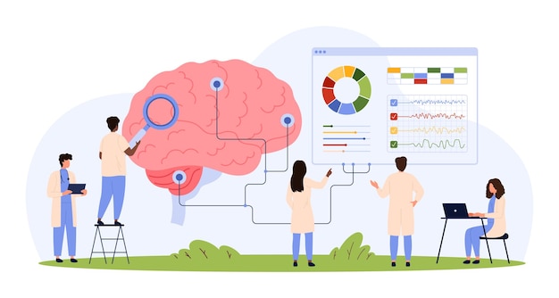 Recherche Médicale Sur Le Cerveau Avec Des Tests électroencéphalographiques Neurologiques Sur De Petites Personnes