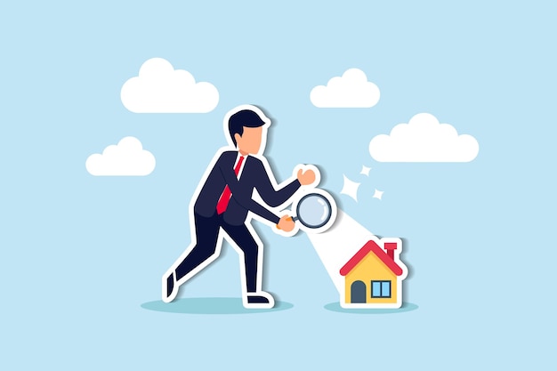 Recherche d'une nouvelle maison, recherche d'une évaluation immobilière et d'un logement ou d'un nouveau loyer et d'une hypothèque