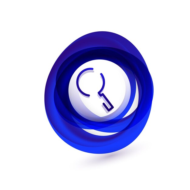 Recherche zoomier bouton web zoomer icône loupe moderne signets de loupe conception de site web ou application mobile illustration vectorielle