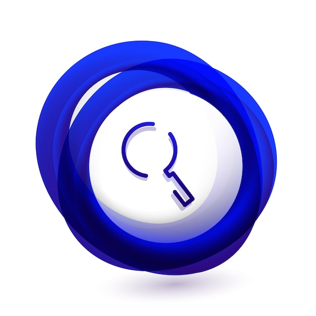 Recherche zoomier bouton web zoomer icône loupe moderne signets de loupe conception de site web ou application mobile illustration vectorielle