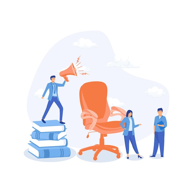 Recrutement agents de recrutement demandeurs d'emploi demandeurs d'emploi et président de bureau poste vacant