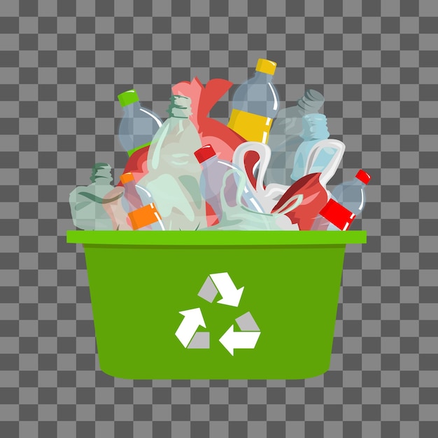 recyclage des déchets plastiques déchets png conception vectorielle