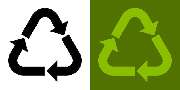 Recyclage Recyclez les icônes Recycle les flèches Recycle le symbole Réutiliser l'environnement vert et sauver la planète Écologie respectueuse de l'environnement