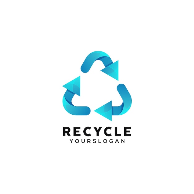 Recycler Le Modèle De Conception De Logo Coloré