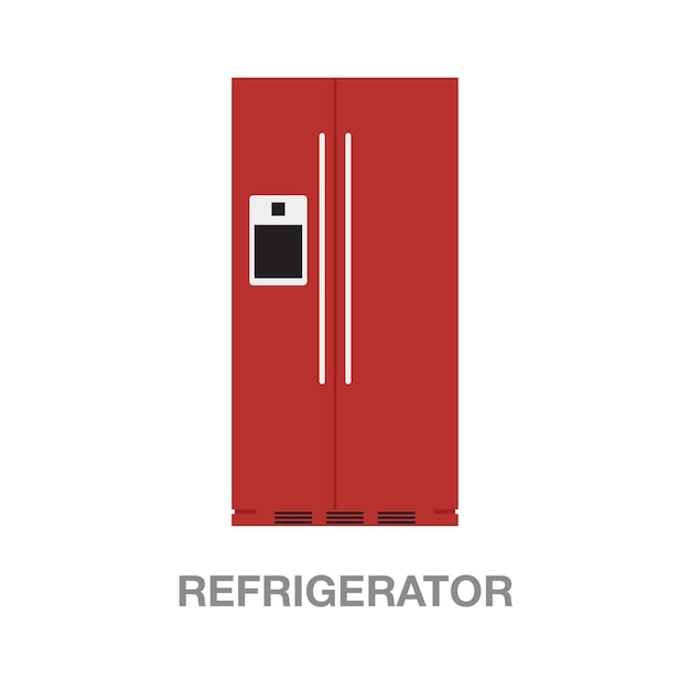Réfrigérateur illustration sur fond transparent
