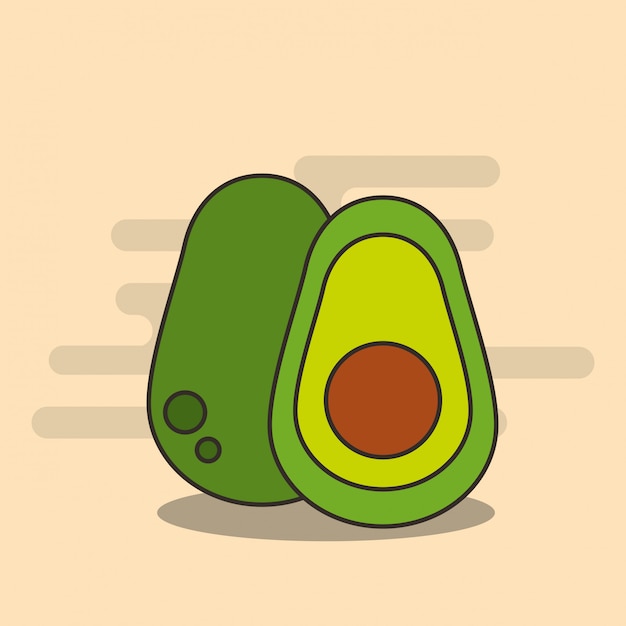 régime alimentaire de la moitié de la récolte d&#39;avocat