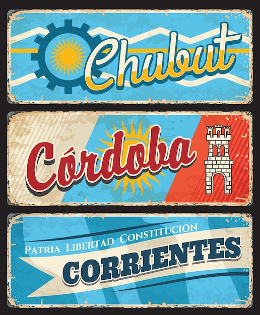 Région De Chubut, Cordoba Et Corrientes, Provinces Argentines