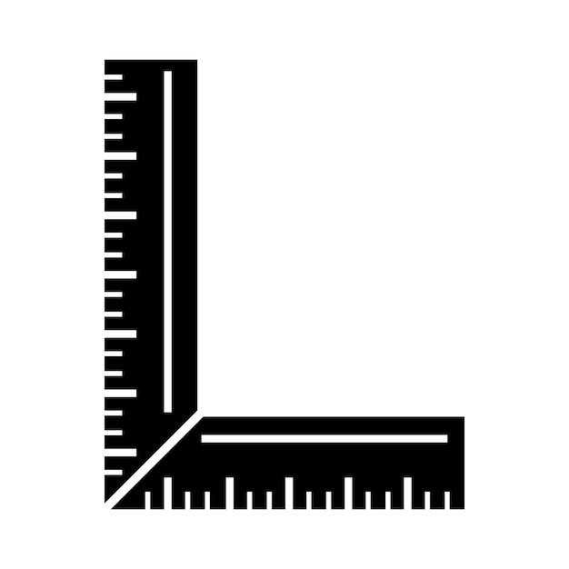 Règle Exquise Pour Les Marques Distinctives Modèle Vectoriel D'icône Plat