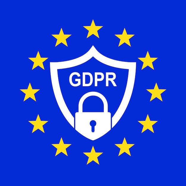 Règlement général sur la protection des données (RGPD). Illustration vectorielle. Symbole RGPD