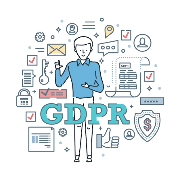 Règlement général sur la protection des données RGPD Protection et cryptage sécurisés garantis
