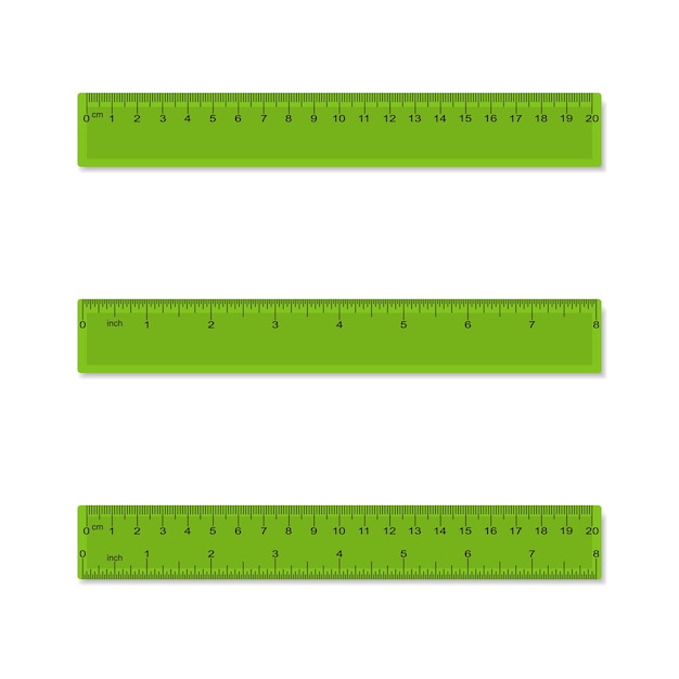 Règles De Mesure En Plastique En Centimètres Pouces, Espacées Et Combinées