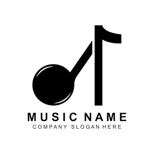 Remarque Création Logo Musique Onde Sonore Logo Illustration Entreprise Marque Vecteur