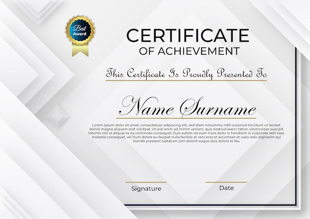 remise de certificat