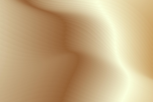 Rendu 3d Comme Des Lignes Abstraites D'or De Dune De Sable Texture Fond Vectoriel De Texture