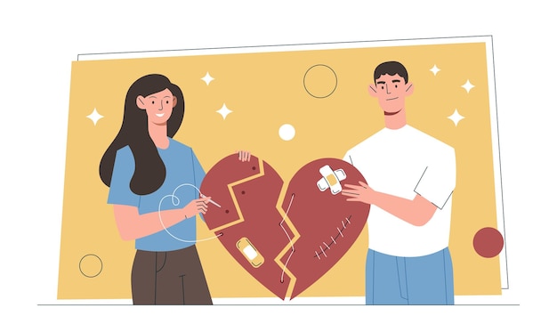 Réparer le concept de coeur brisé