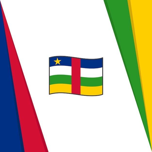 République centrafricaine drapeau abstrait arrière-plan modèle de conception République centrafricaine fête de l'indépendance bannière médias sociaux poste drapeau République centrafricaine