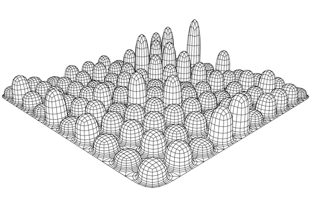 Réseau De Cubes Maillés