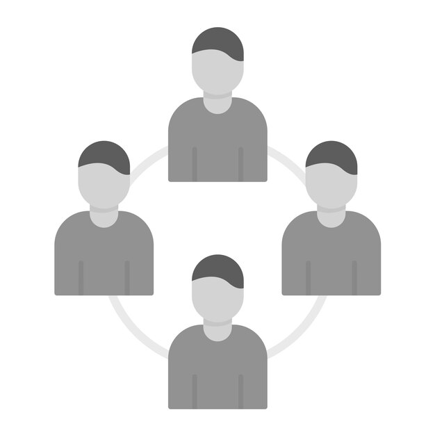 Vecteur réseau avec l'image vectorielle de l'icône des personnes peut être utilisé pour les entreprises à domicile