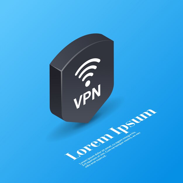 Réseau Privé Virtuel Sécurité Web Concept De Confidentialité Connexion Vpn Sécurisée Protection Des Données Personnelles