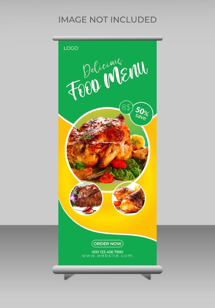 Restaurant Roll Up Banner