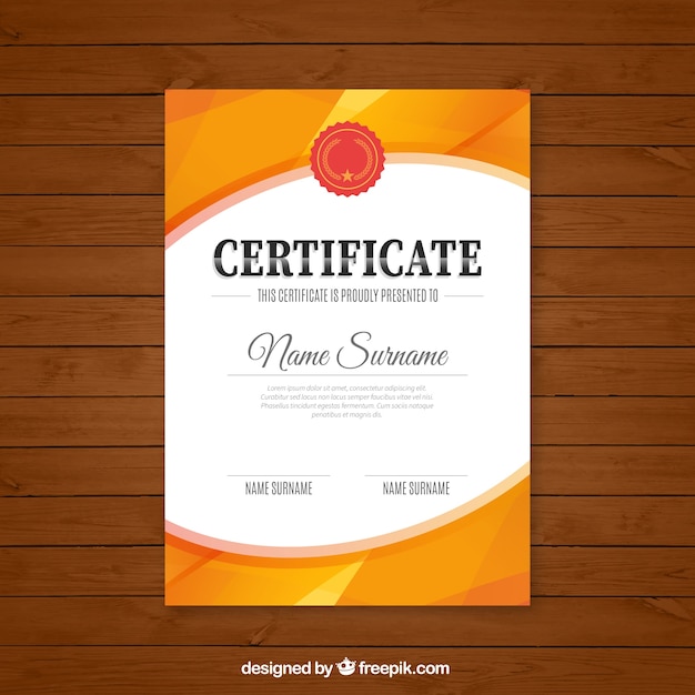 Résumé Certificat En Orange