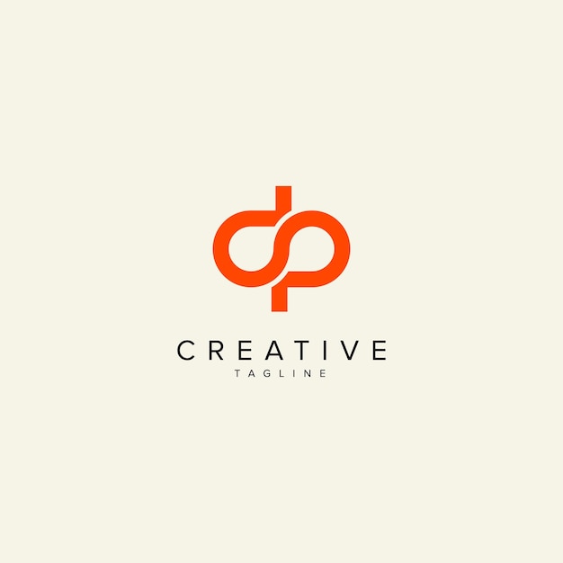 Résumé DP PD Lettre Monogramme moderne Style Design du logo Template vectoriel initial