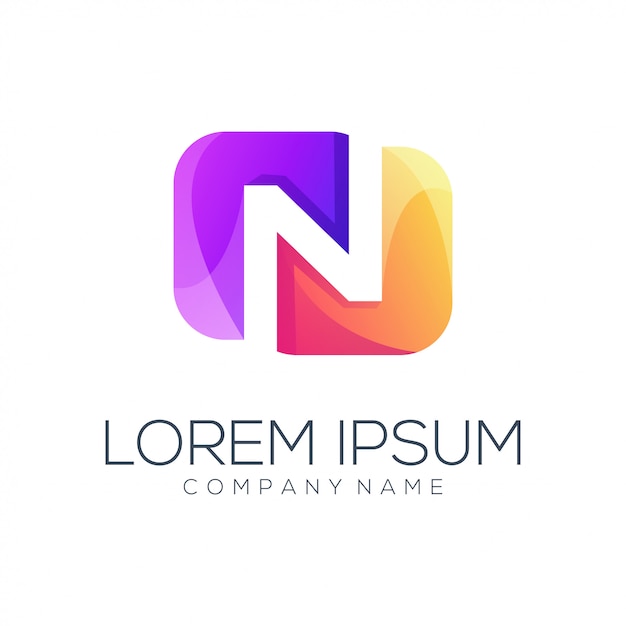Résumé du logo en lettre N